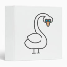 Swivvel Swan 3 Ring Binders