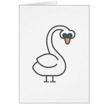 Swivvel Swan Greeting Cards