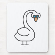 Swivvel Swan Mouse Pads