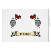 Sword and Shield Heraldry Card
