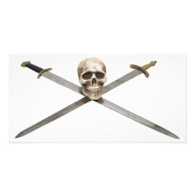 SwordCrossedSkull061209 Picture Card