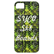 SYCO SK8 BOARDS multi green phone cover iPhone 5 Cover