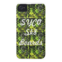 SYCO SK8 BOARDS multi green phone cover iPhone 4 Cases