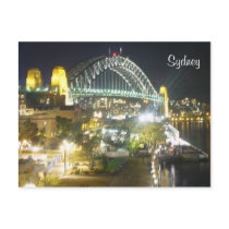 sydney bridge night lights