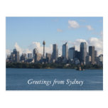 sydney city skyline post card