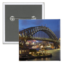 Sydney Harbour Bridge and Park Hyatt Sydney Hotel Button