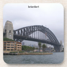 Sydney harbour bridge beverage coasters