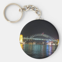 sydney harbour night keychains