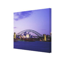 Sydney Opera House and Harbour, New South 2 Canvas Print