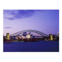 Sydney Opera House and Harbour, New South 2 Postcards