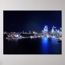 Sydney Opera House at Night Print