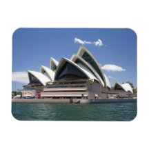 Sydney Opera House exterior, Sydney, New South Rectangle Magnet