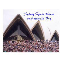 Sydney Opera House on Australia Day Postcards