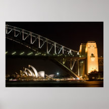 Sydney Opera House & Sydney Harbour Bridge Posters