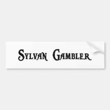 Sylvan Gambler Sticker Bumper Sticker