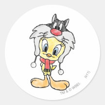 Sylvester Hat Round Sticker