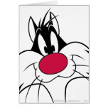 Sylvester Red Nose Face Greeting Cards