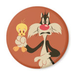 Sylvester with Tweety magnets