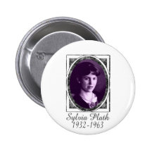 Sylvia Plath Pinback Buttons