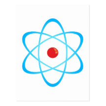 Symbol Atom Postkarten