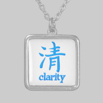 Symbol Japan Kanji clarity necklaces