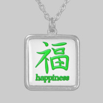 Symbol Japan Kanji happiness necklaces