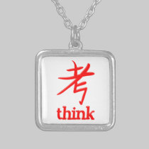 Symbol Japan Kanji think necklaces