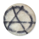 Symbol of Anarchy painted on a wall Magnet