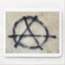 Symbol of Anarchy painted on a wall Mouse Mat
