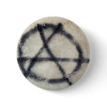 Symbol of Anarchy painted on a wall Pinback Button