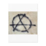 Symbol of Anarchy painted on a wall Postcards