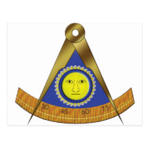 SYMBOL OF THE PAST MASTER POST CARD
