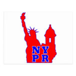 Symbol that represents both NY and PR identity Postcard