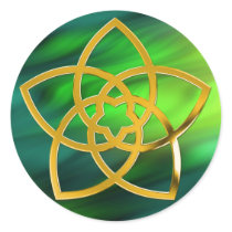 Symbol Venus Flower / GOLD | green waves Stickers