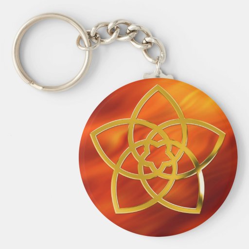 Symbol Venus Flower / GOLD Key Chain