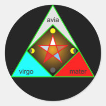 Symbol Wicca Stickers