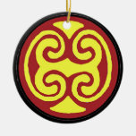 Symbole celtique de mandala du monde naturel décoration pour sapin de noël