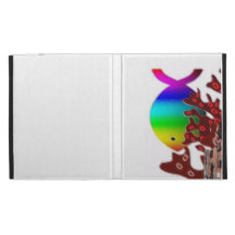 Symbole chrétien de poissons - océan d'arc-en-ciel coque iPad