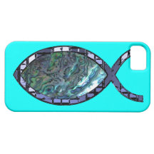 Symbole chrétien rayonnant de poissons coque Case-Mate iPhone 5