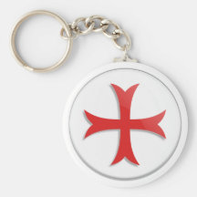 Symbole croisé de Templar du chevalier Porte-clé