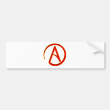 Symbole d'athéisme adhésifs pour voiture