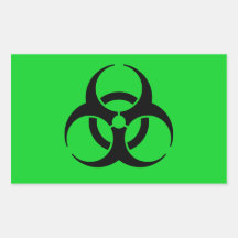 Symbole de Biohazard Autocollants