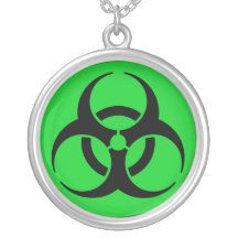 Symbole de Biohazard Colliers Personnalisés