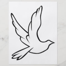 Symbole de colombe prospectus personnalisés