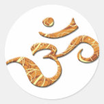 Symbole d'ohm en bronze (autocollant)