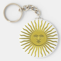 Symbole d'or Keychain de Sun Porte-clés