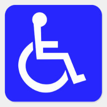 Symbole international officiel de l'accès autocollants