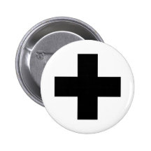 Symbole médical croisé médical de garde de sauveta pin's avec agrafe