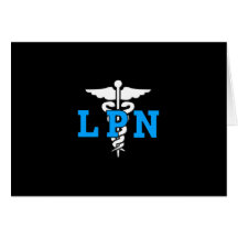 Symbole médical de LPN Carte De Vœux
