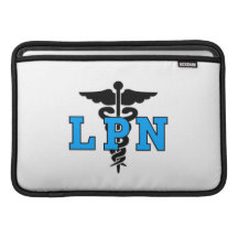 Symbole médical d'infirmière de LPN Poche Macbook Air
